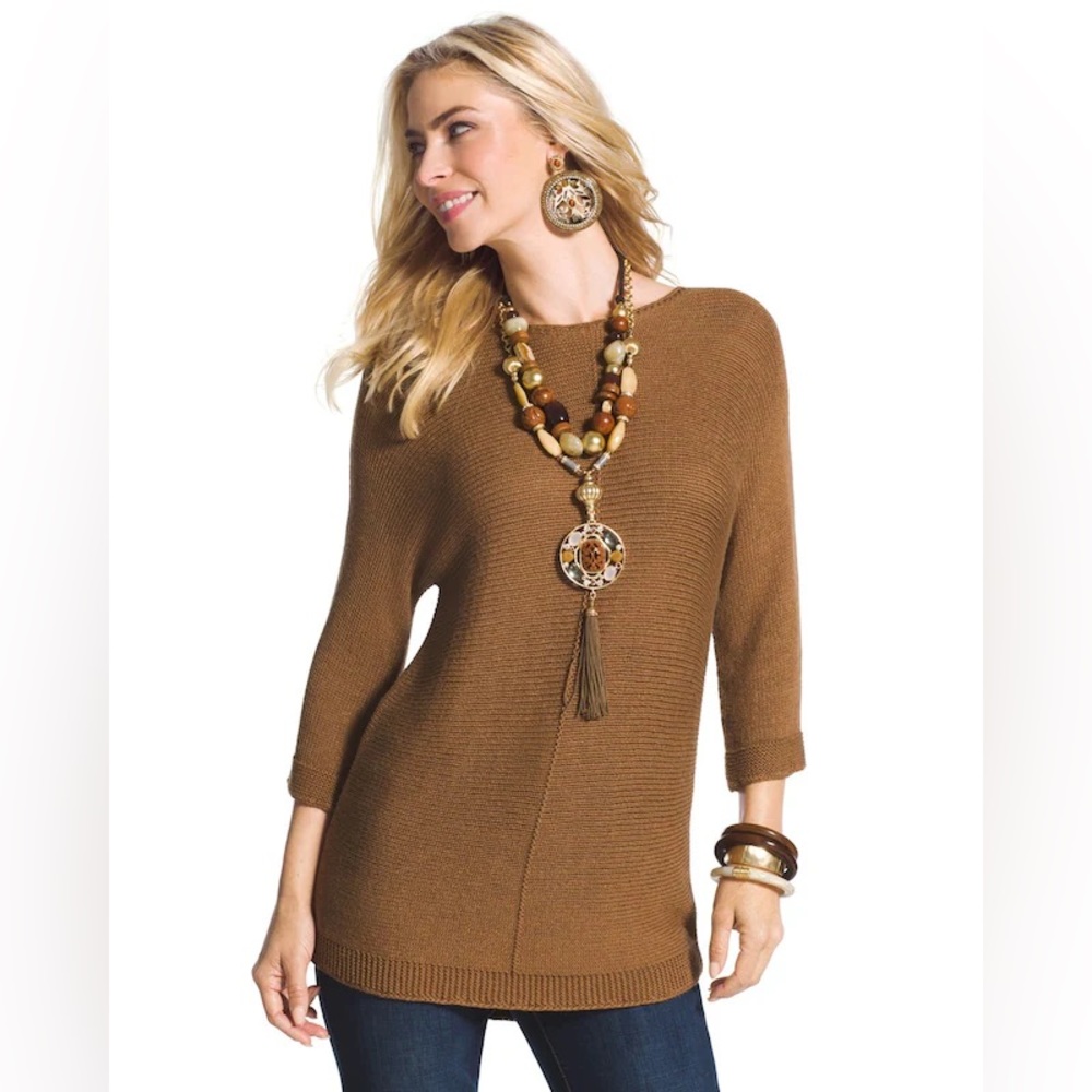 NWT Chico’s Textured Sandrine Pullover Sweater